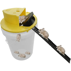 Flip and Slide Bucket Mouse Trap