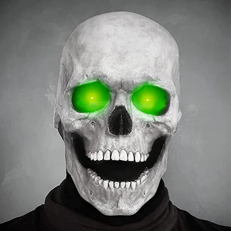 Full Head Skull Mask With Movable Jaw