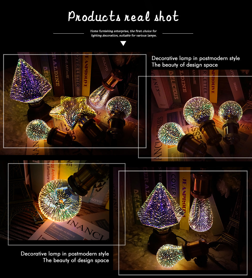 LED Fireworks 3D Bulb