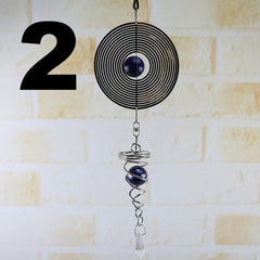 Creative Wind Chimes Spinner Spiral Rotating Crystal Hanging Ball