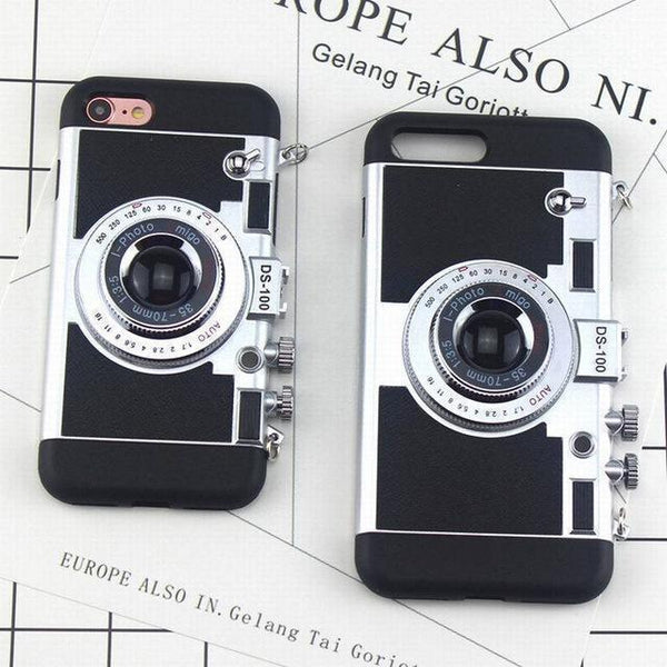 3D Camera Style iPhone Back Case Cover