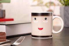 Annoyed to Happy Face Color Changing Mug